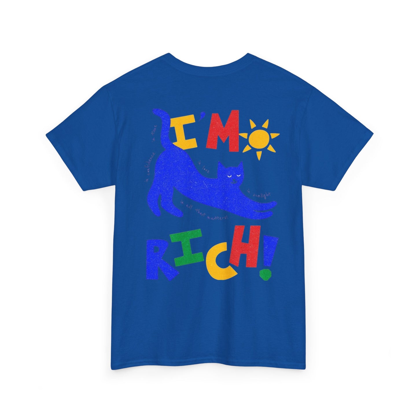 Rick in Confidence Unisex Tee - Cute Rich Cat Design