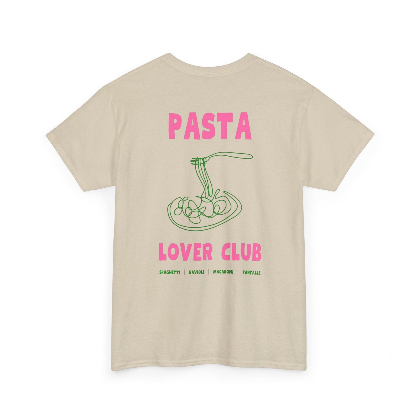 Cool Pasta Design T-Shirt - Pasta Lover Club Unisex Heavy Cotton Tee