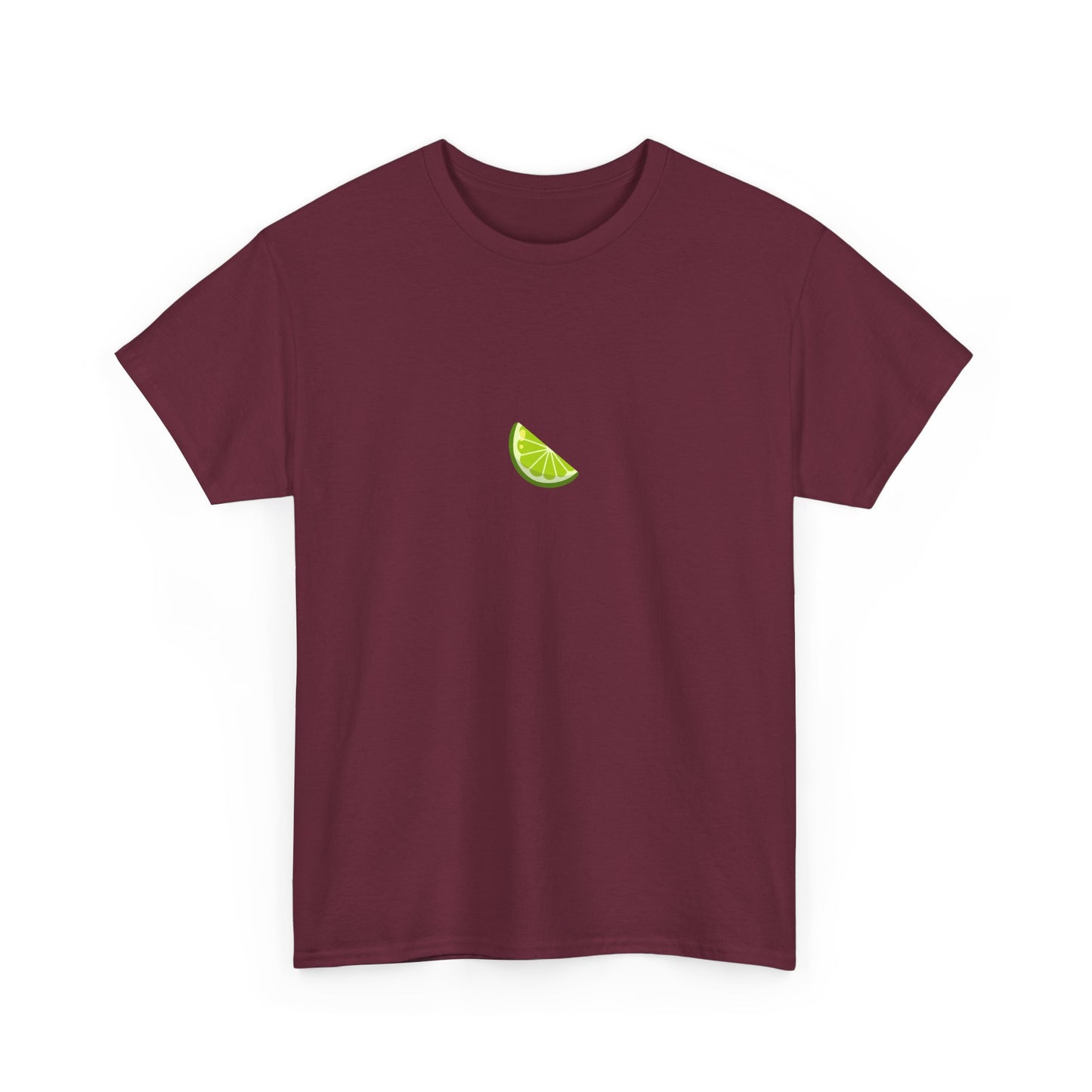 Minimal Lime Embroidered Tee – Fresh & Tangy Summer Shirt