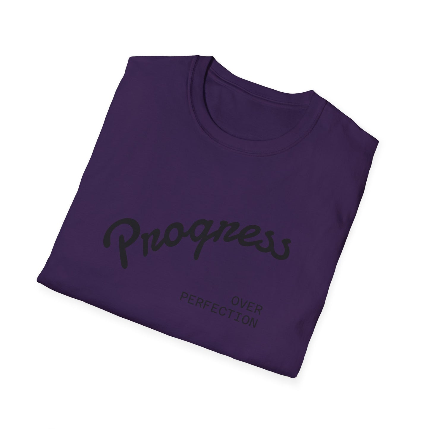 Motivational Tee: Progress Over Perfection Unisex T-Shirt