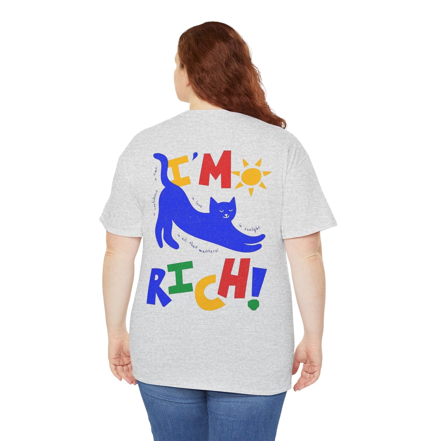 Rick in Confidence Unisex Tee - Cute Rich Cat Design