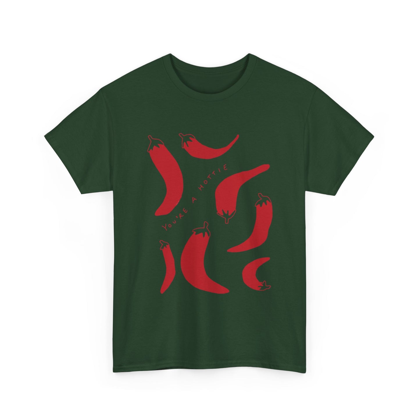 You are Hottie babe with Pepper Design - Unisex Cotton Tee