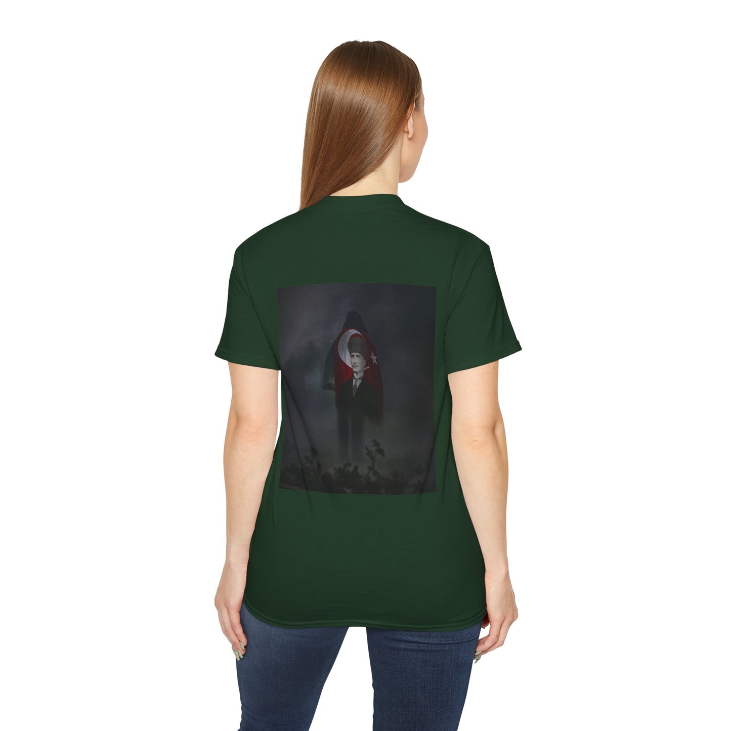 ATA Heritage - Turkish Flag & Atatürk Legacy – Guy in Smoke Unisex T-Shirt