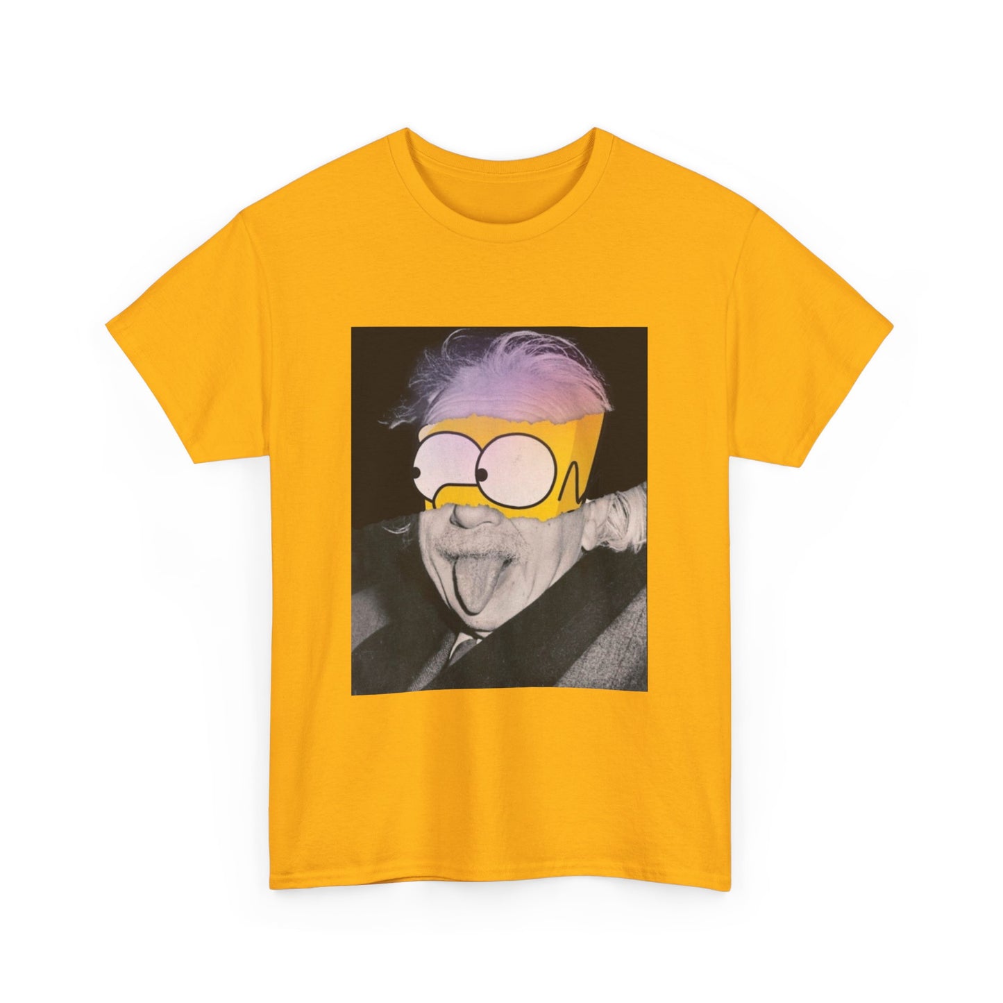"Smart Meets Stupid" – Pop Culture Mashup Art Print (Einstein x Bart Simpson)