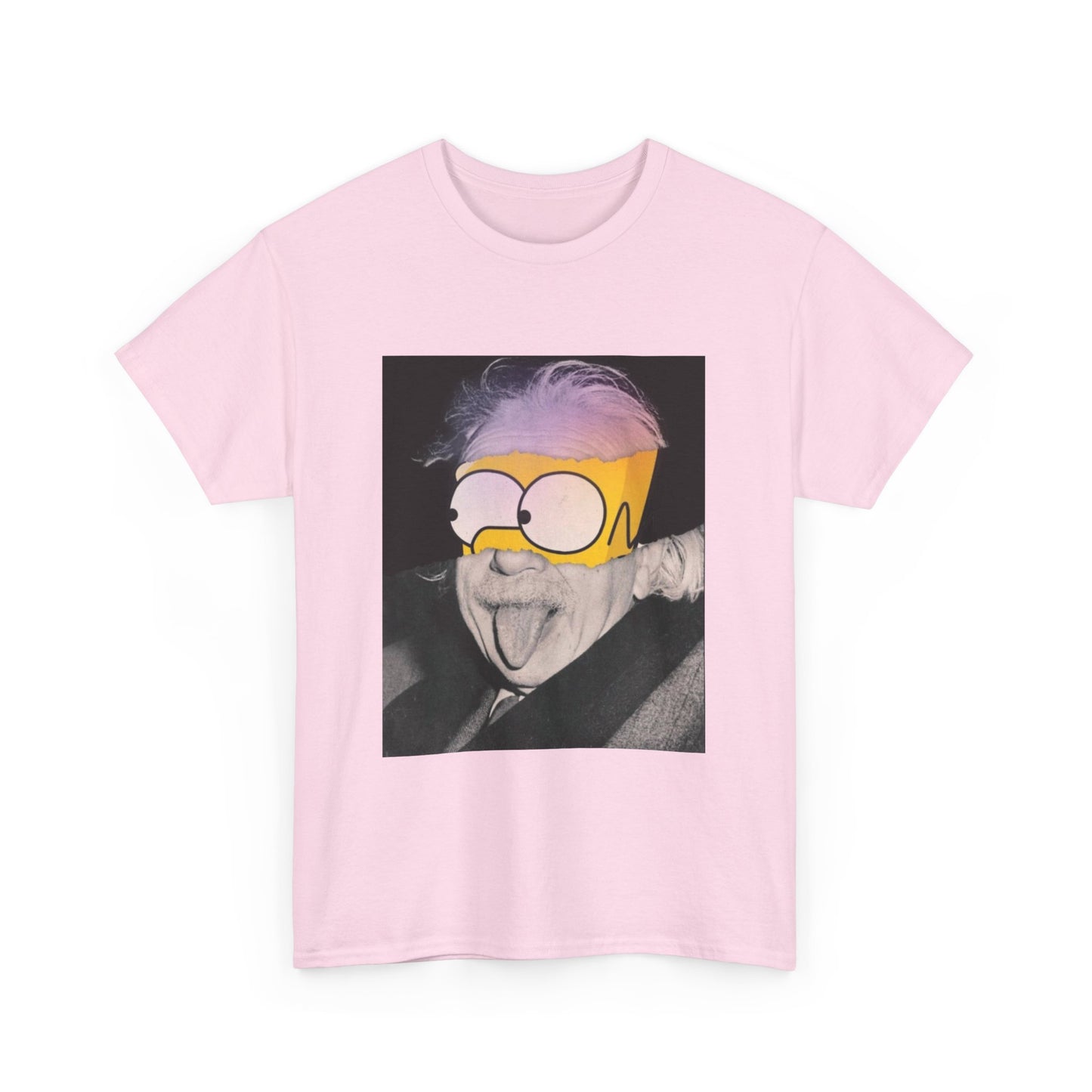 "Smart Meets Stupid" – Pop Culture Mashup Art Print (Einstein x Bart Simpson)