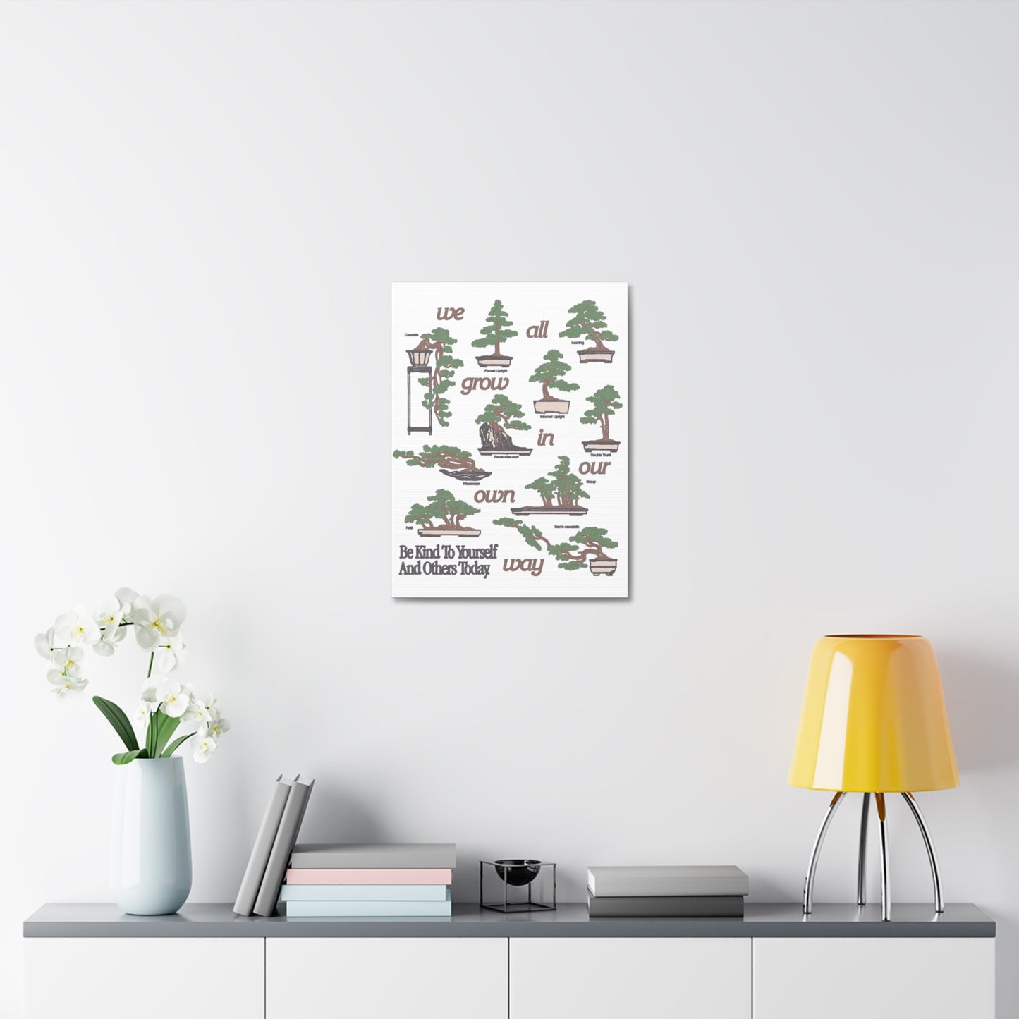 Stretched Canvas with Unique & Meaningful - Be Kind to Yourself and Others.
