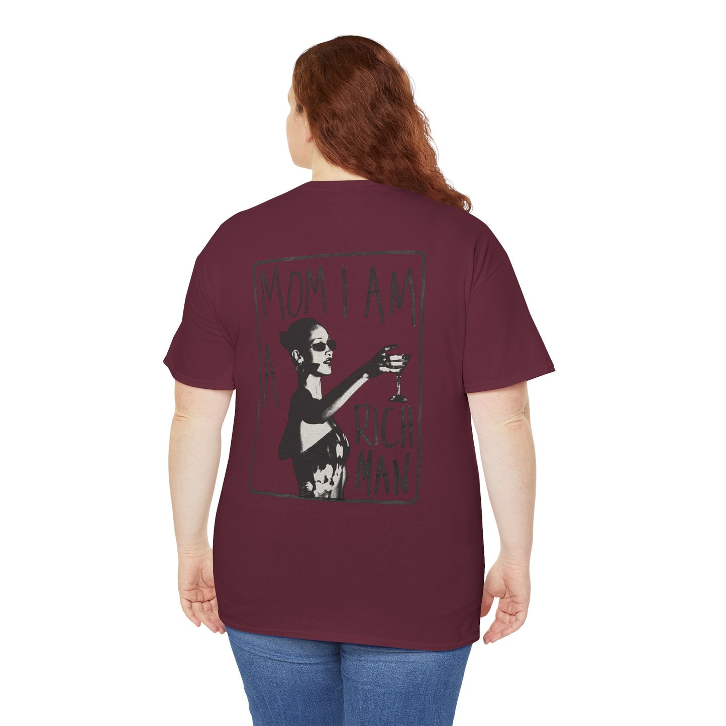 Cute Unisex T-Shirt - 'mom, i am rich man' Design