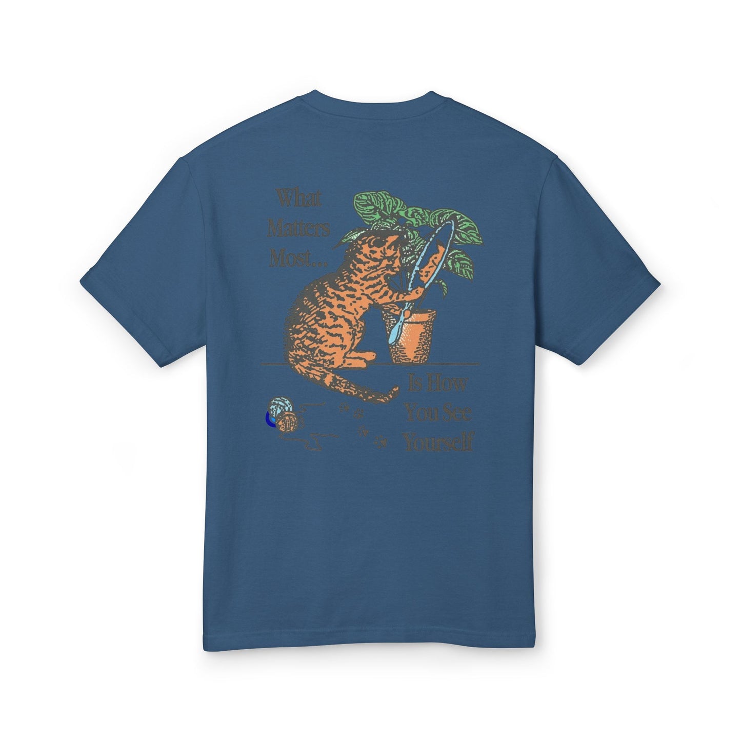 Unisex Heavyweight Cotton Tee - Importance is How Do You See Yourself