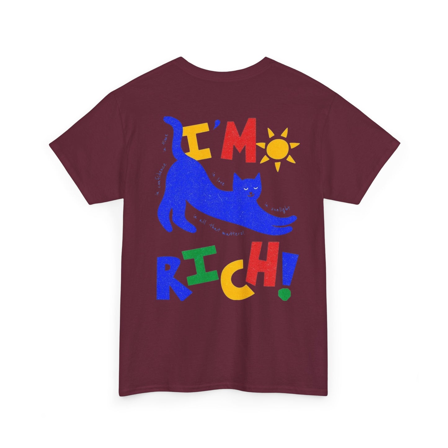 Rick in Confidence Unisex Tee - Cute Rich Cat Design