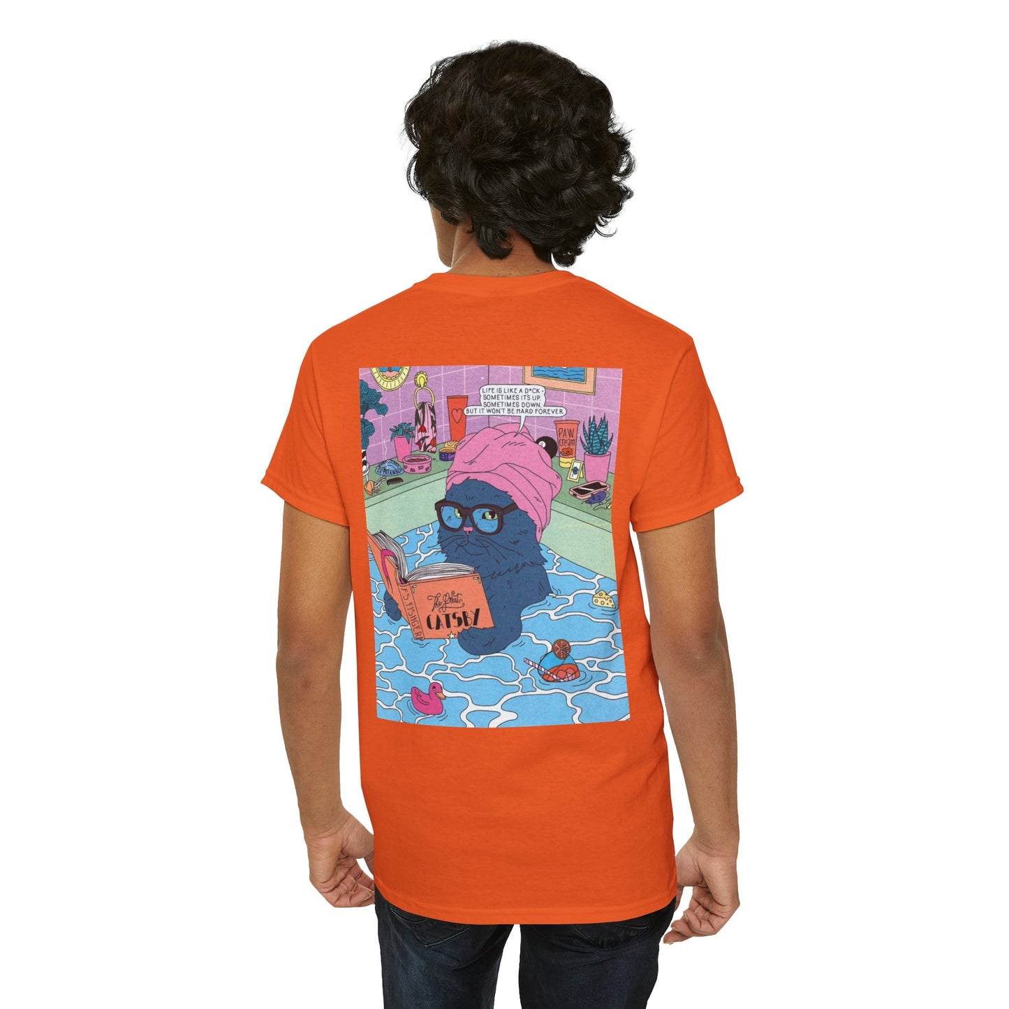 Funny Quote Unisex Tee - 'Life is Like Dick, Can't Be Hard Always'