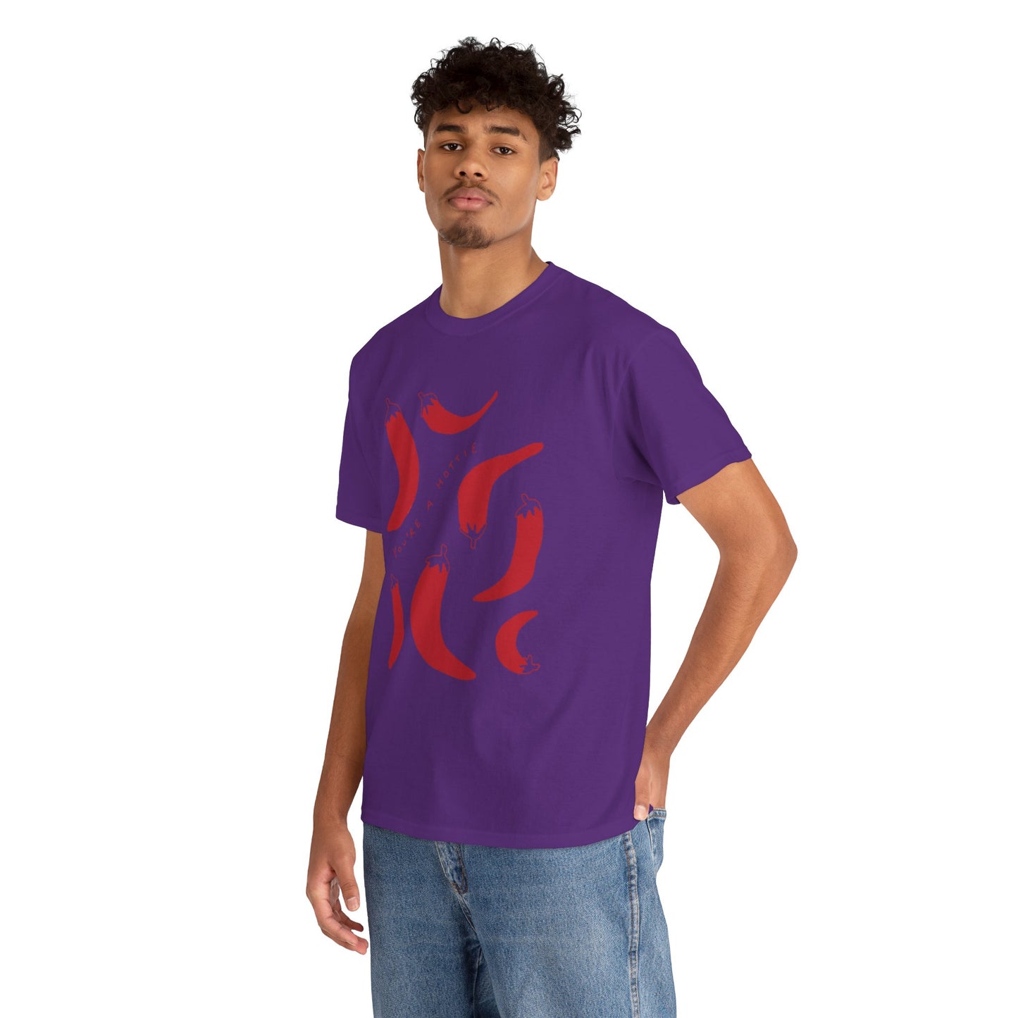 You are Hottie babe with Pepper Design - Unisex Cotton Tee