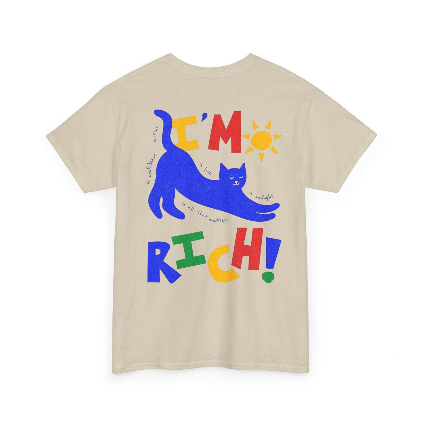 Rick in Confidence Unisex Tee - Cute Rich Cat Design
