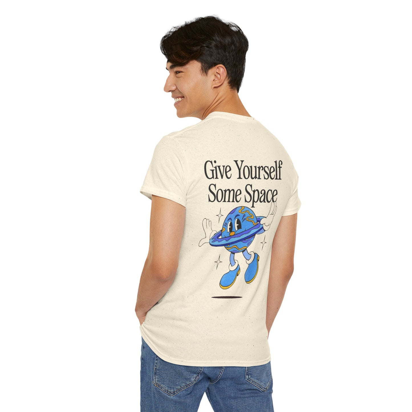 Cute Space Print Unisex Tee - Give Yourself Some Space Design