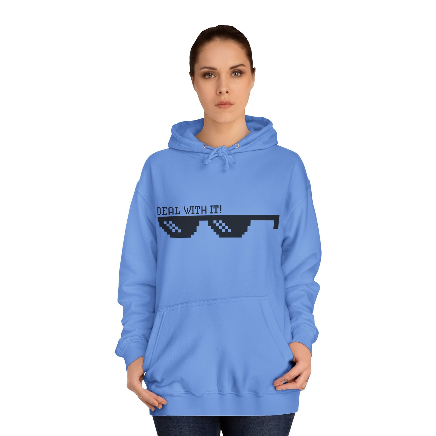 Deal With It Hoodie — 'deal with it' Sunglasses Graphic College Sweatshirt