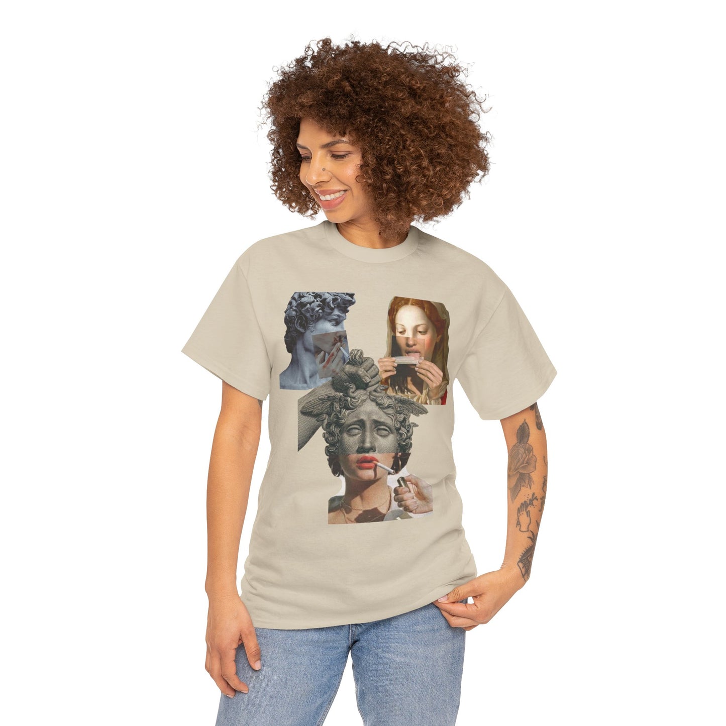 "High Renaissance, Higher Standards" Design Tee - Rolling Through the Ages Cool Shirt