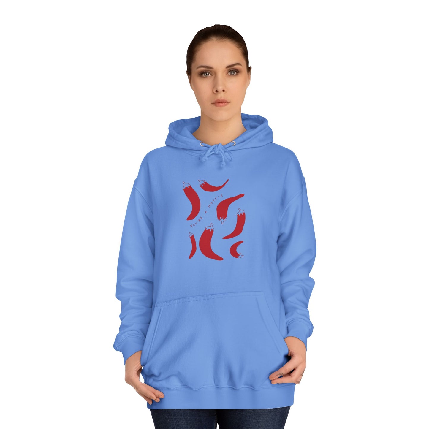 Pepers College Hoodie - You are Hottie Design