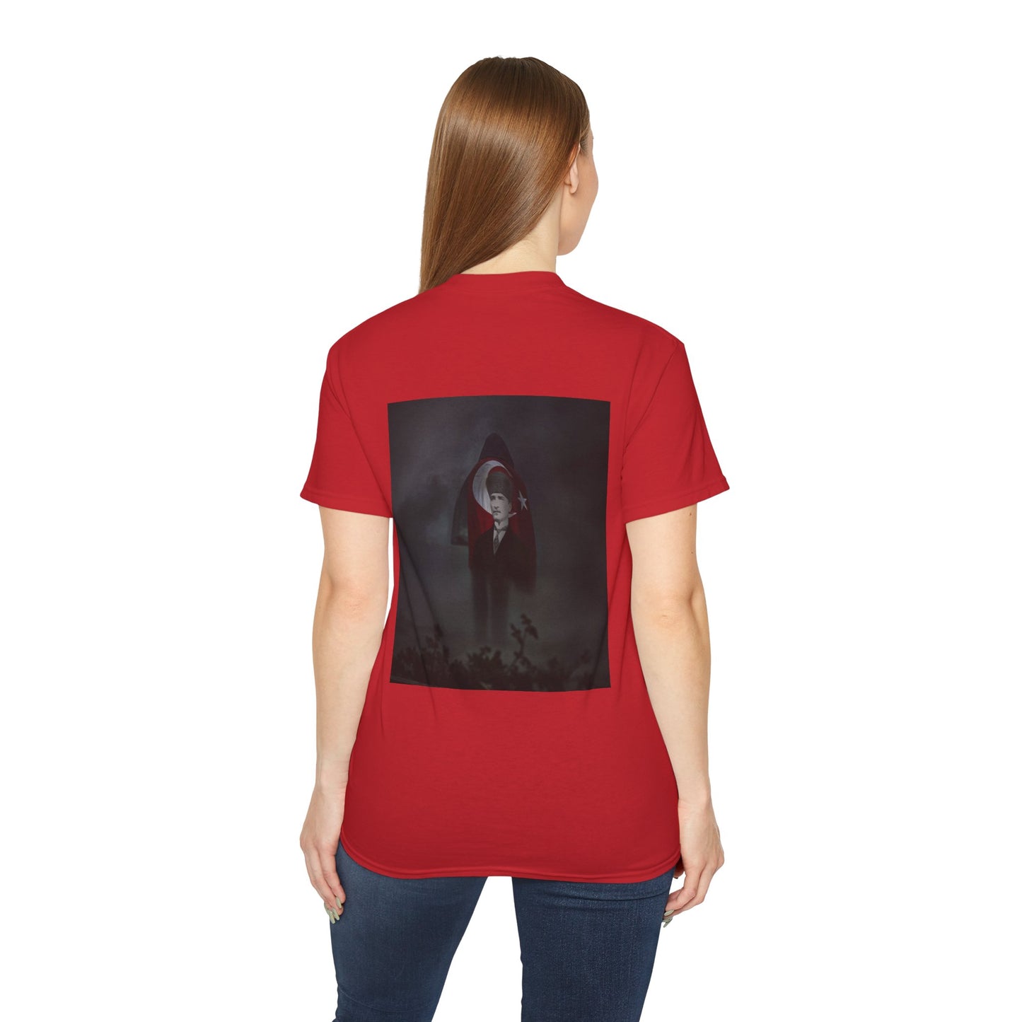ATA Heritage - Turkish Flag & Atatürk Legacy – Guy in Smoke Unisex T-Shirt