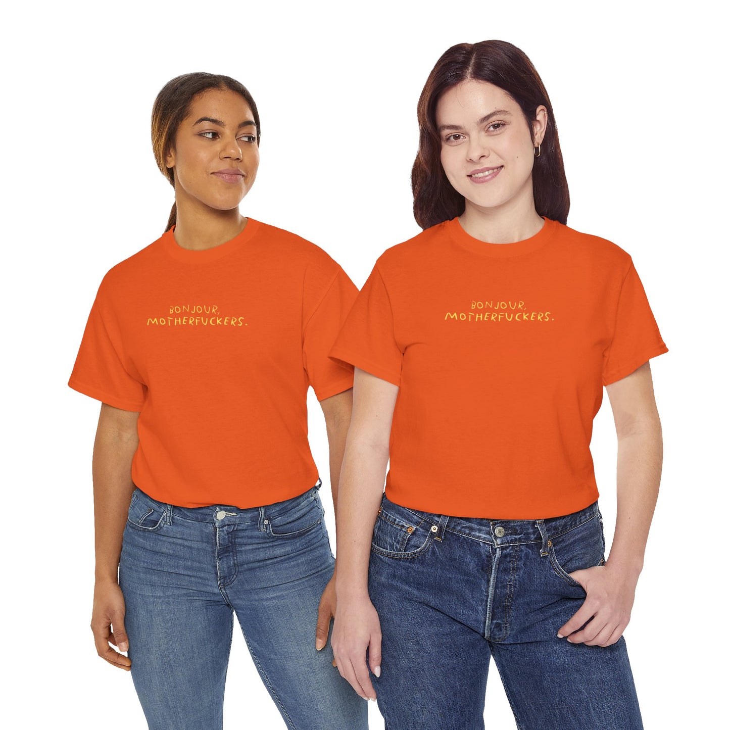 Graphic Unisex Funny Tee - BONJOUR, MOTHERFUCKERS.