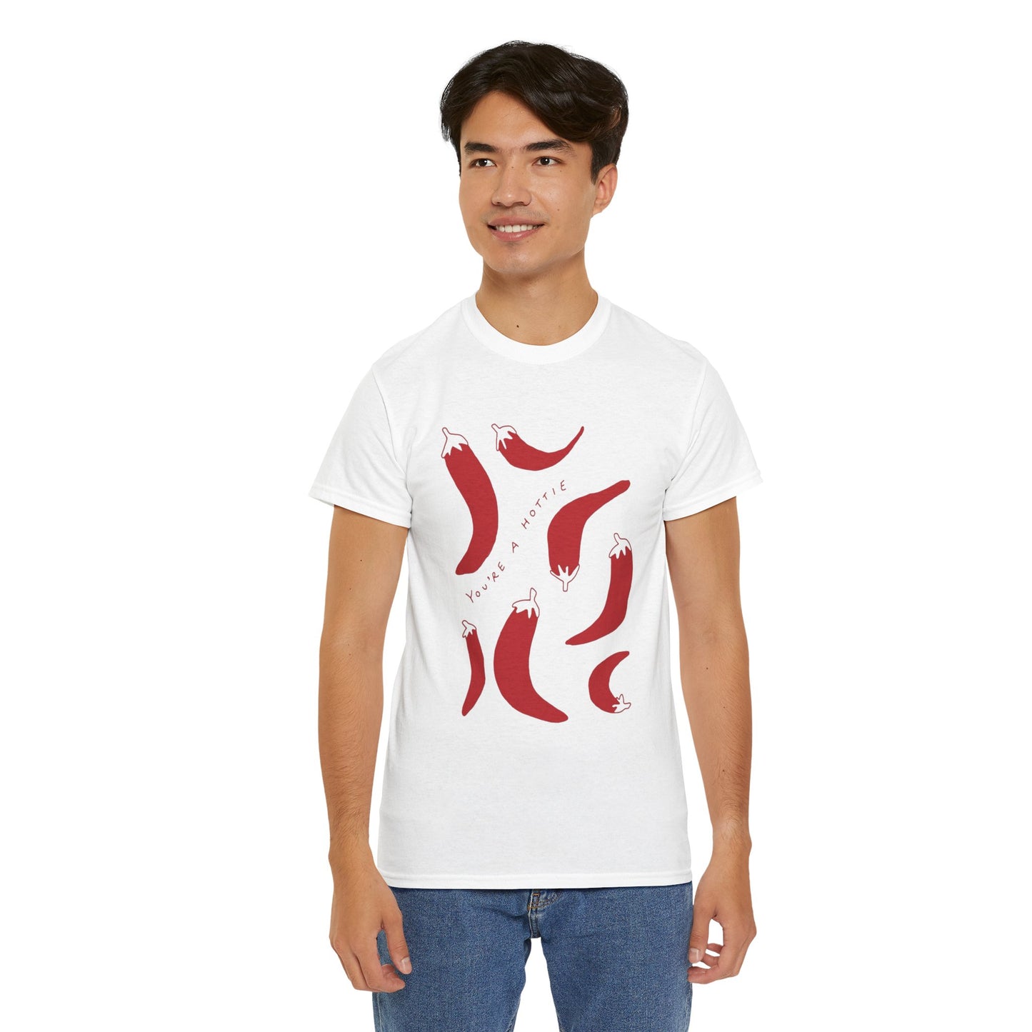 You are Hottie babe with Pepper Design - Unisex Cotton Tee