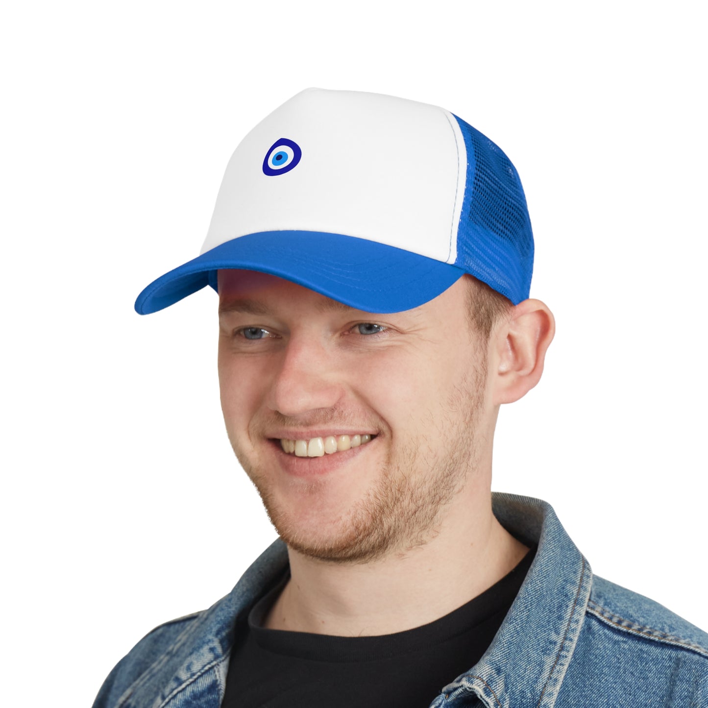 Mesh Cap - Meaningful Turkish Eye Design for Protect from Bad Energy