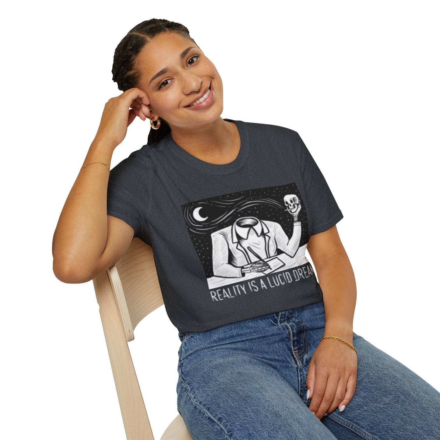 Lucid Dream Unisex T-Shirt — "Reality Is A Lucid Dream" Surreal Headless Design