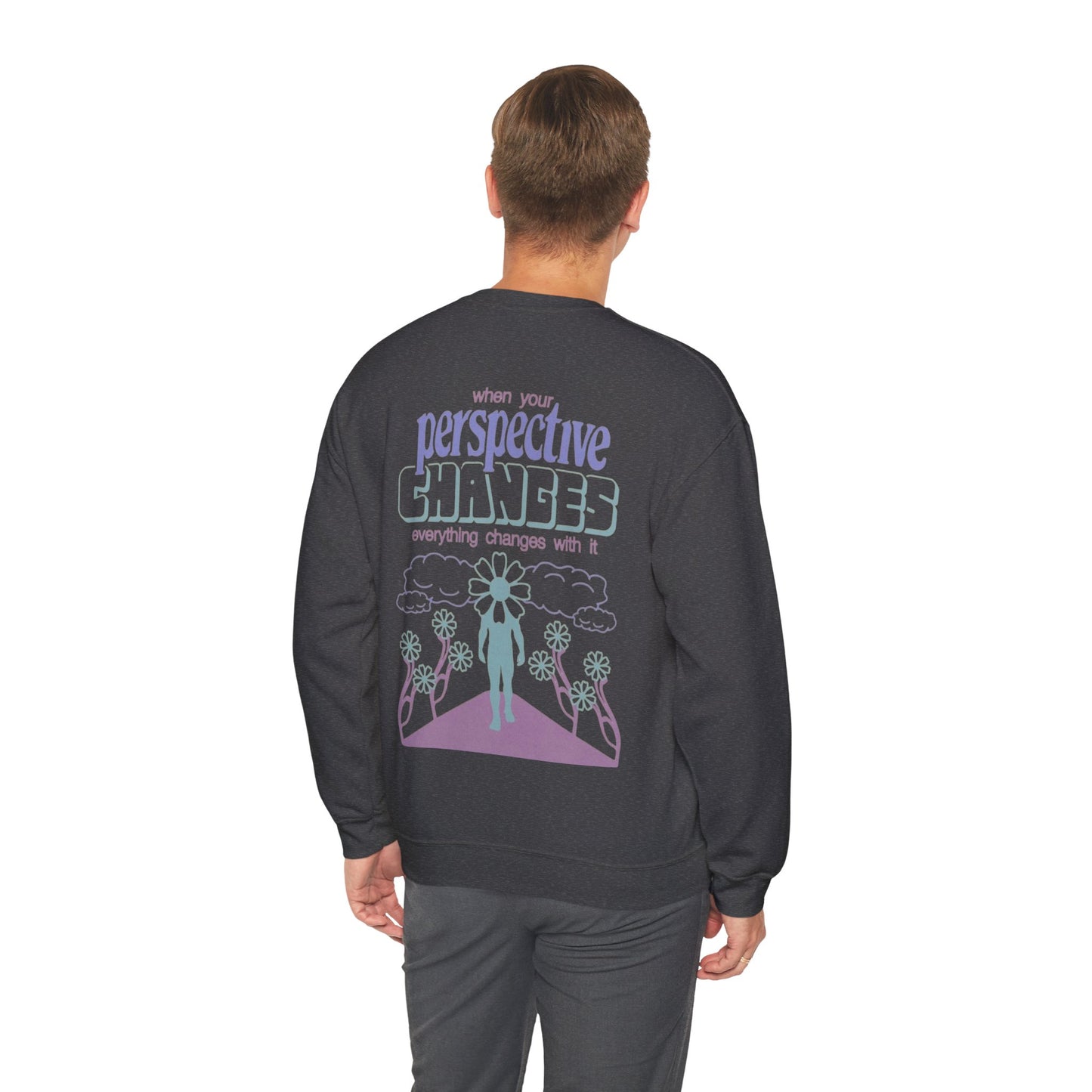 Unisex Heavy Blend™ Crewneck Sweatshirt - Change Your Perspective