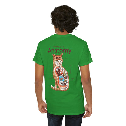 Funny Cat Anatomy Unisex Tee - Mouse, Goldfish Bowl, Love Birds Design