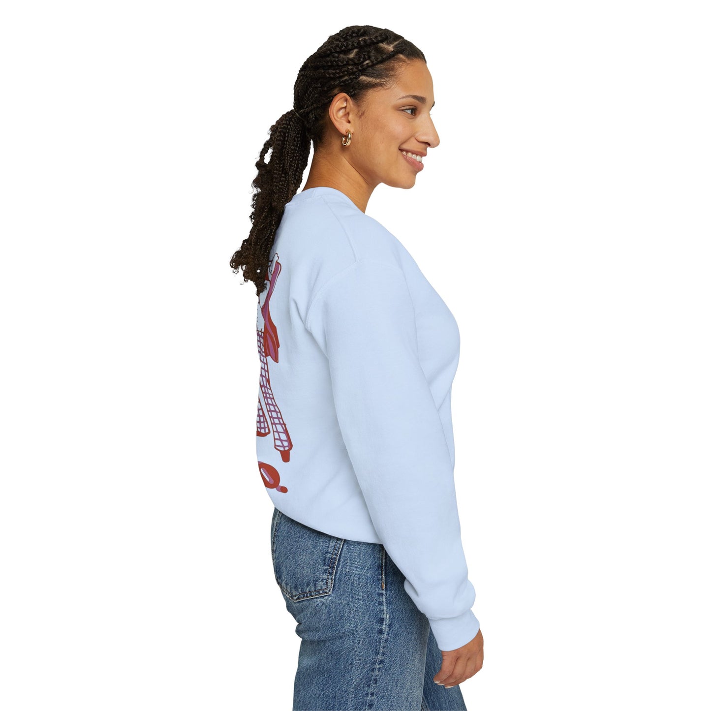 Graphic Unisex Stylish Sweatshirt — 'But I Don't Want To.' Retro Illustration Crewneck