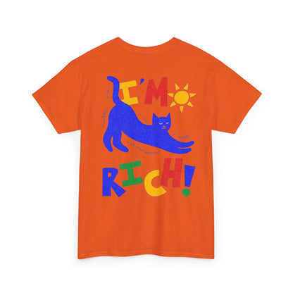 Rick in Confidence Unisex Tee - Cute Rich Cat Design