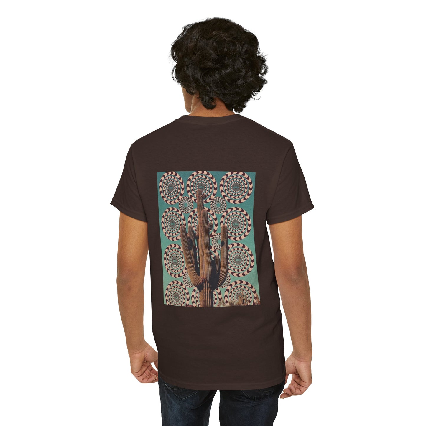 Southwest Aesthetic Mystical Cactus & Eye Design - Unisex Garment-Dyed