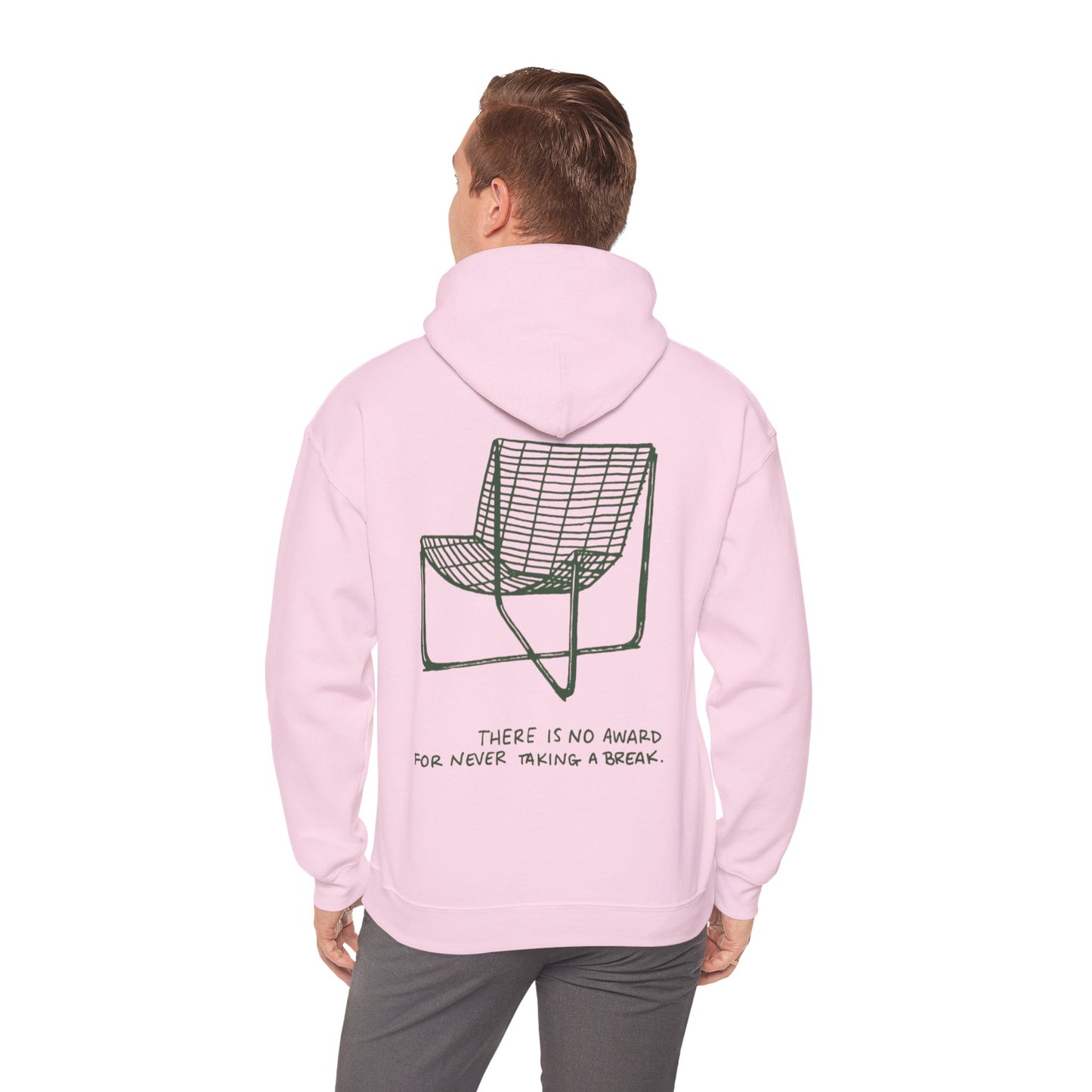 Unisex Graphic Hoodie— "There Is No Award For Nobody Showing Up" Motivational Design