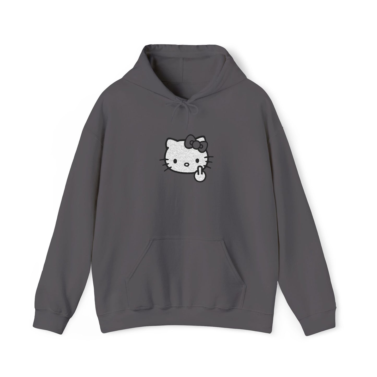 Hello Kitty Fuck Off Sign Unisex Hoodie - Cute Kawaii Graphic Pullover