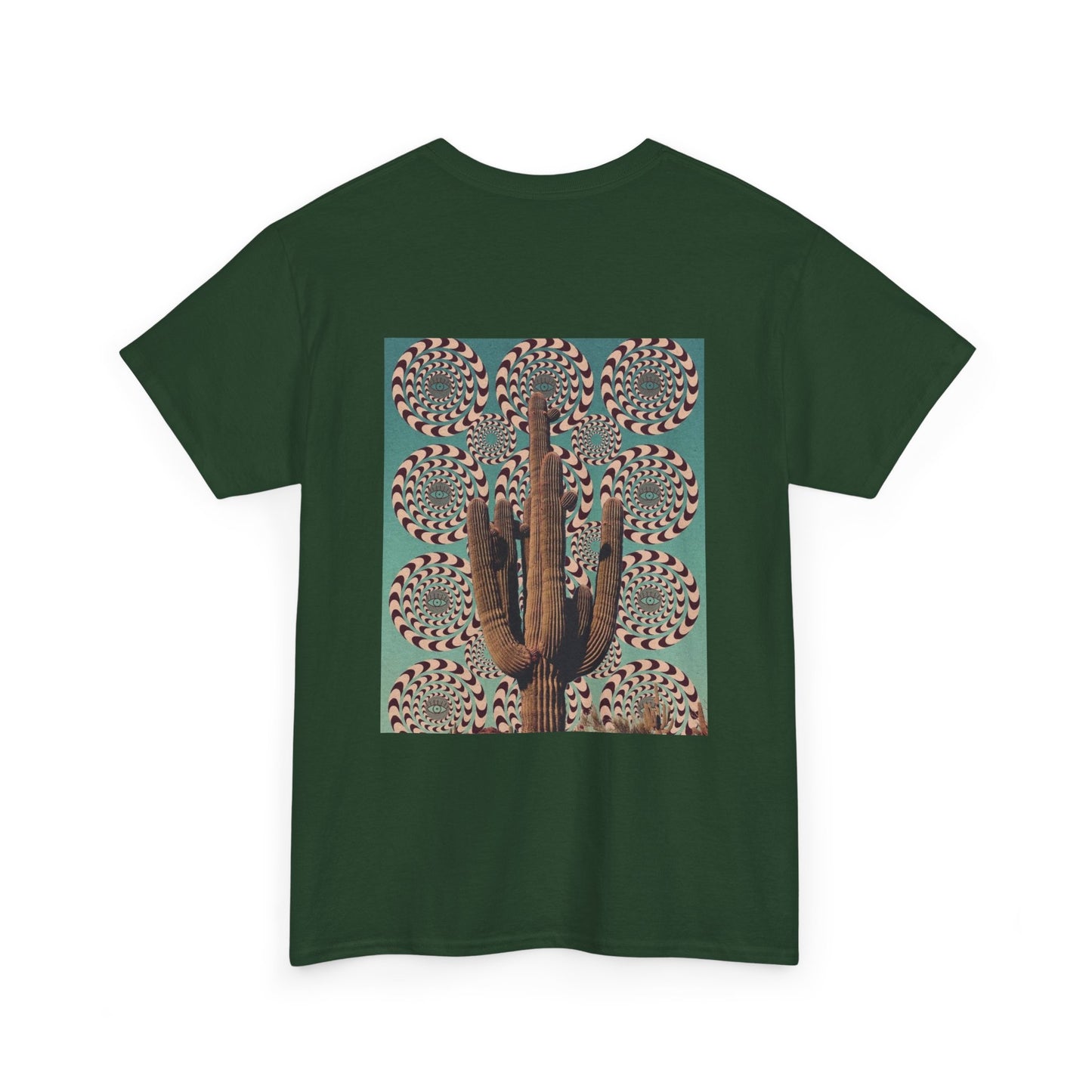 Southwest Aesthetic Mystical Cactus & Eye Design - Unisex Garment-Dyed