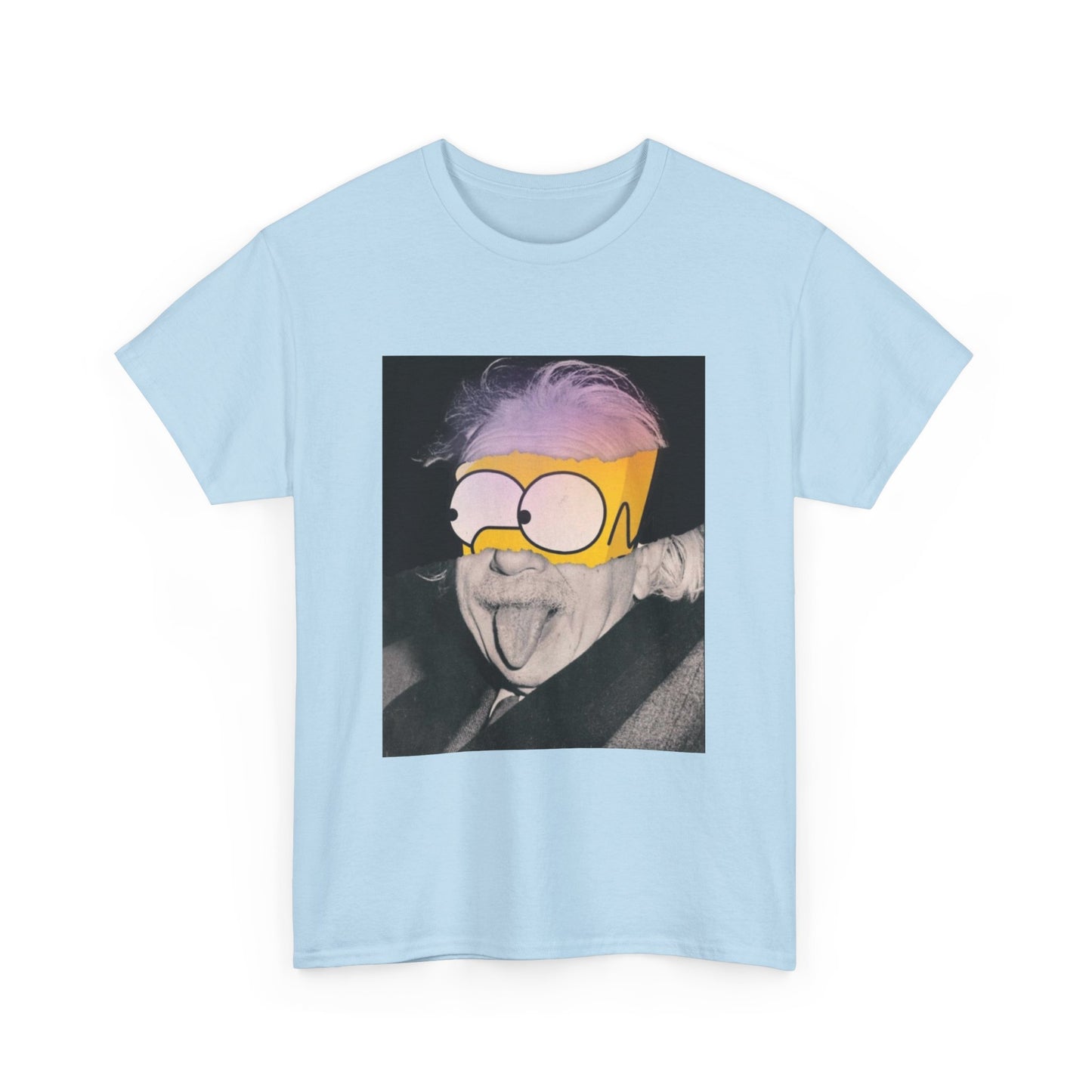 "Smart Meets Stupid" – Pop Culture Mashup Art Print  (Einstein x Bart Simpson)
