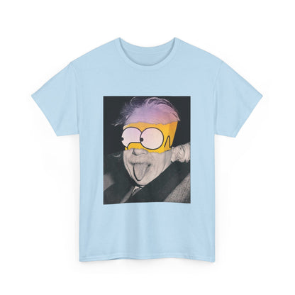 "Smart Meets Stupid" – Pop Culture Mashup Art Print  (Einstein x Bart Simpson)