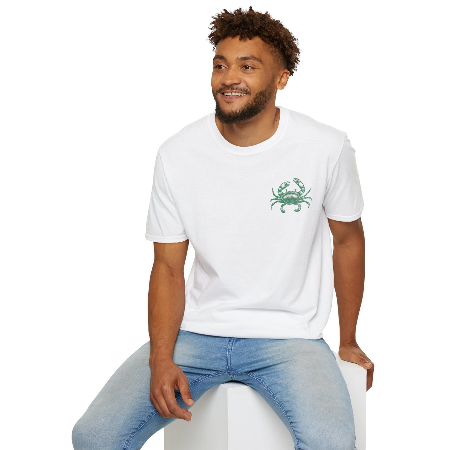 Unisex Fun T-Shirt — 'Tough and Tendy' Crab Graphic Design Tee