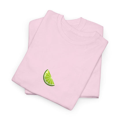 Minimal Lime Embroidered Tee – Fresh & Tangy Summer Shirt