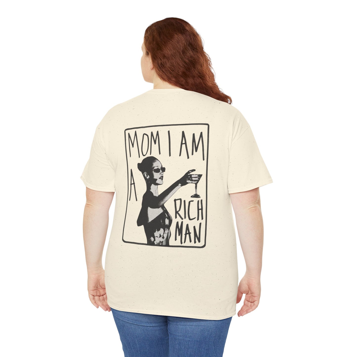 Cute Unisex T-Shirt - 'mom, i am rich man' Design