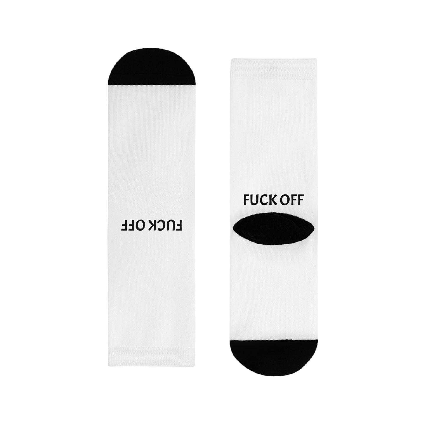 Sublimation Crew Socks - Fuck off