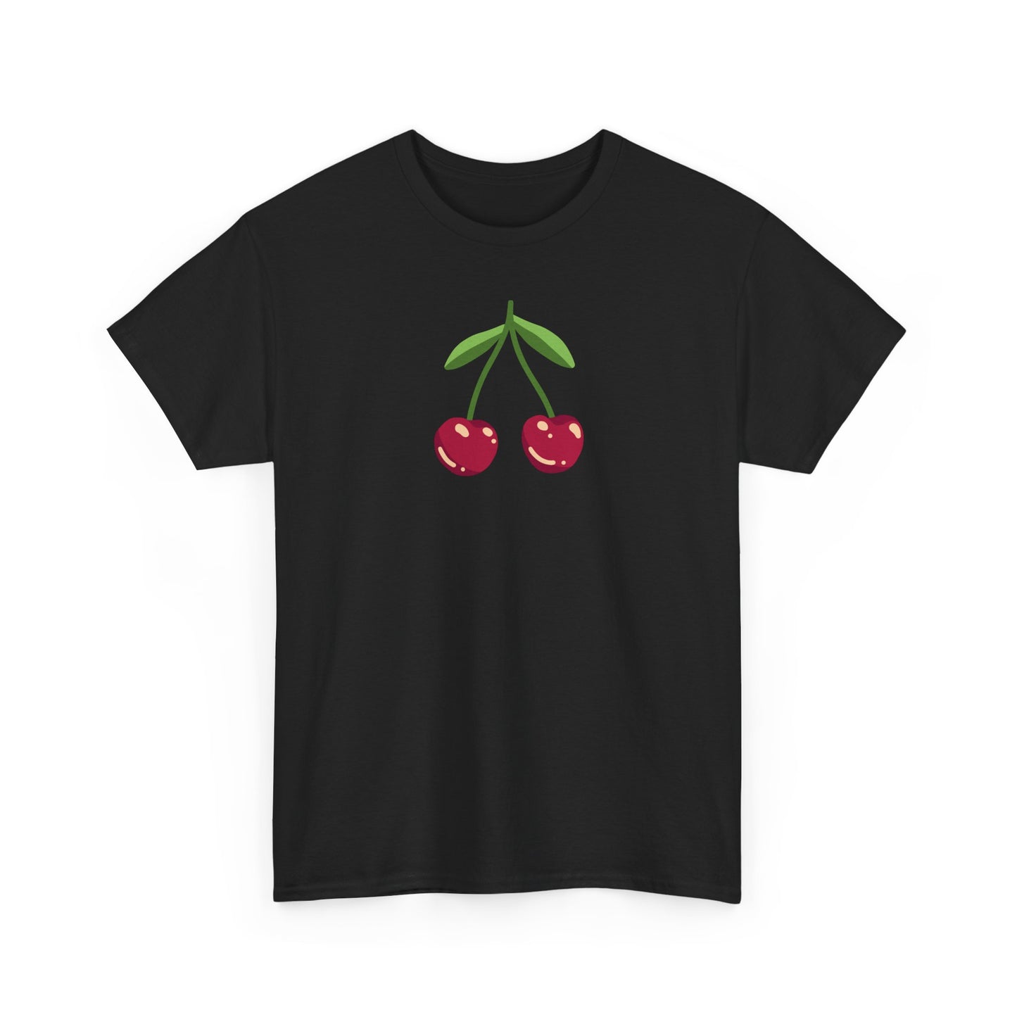 Cute Cherry Embroidery T-Shirt – Summer Style for Everyone