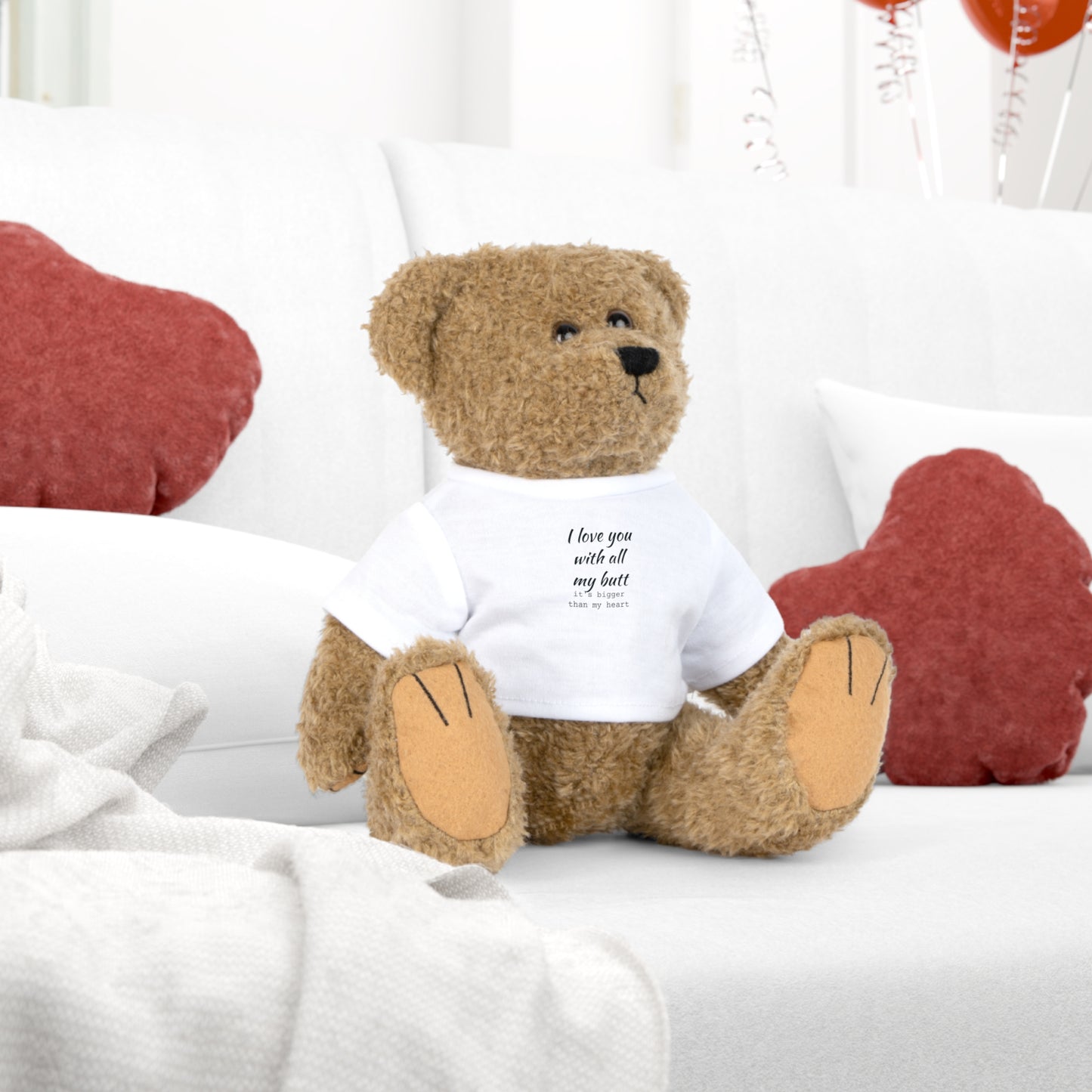 Plush Toy with Clothing - I love you in funny way