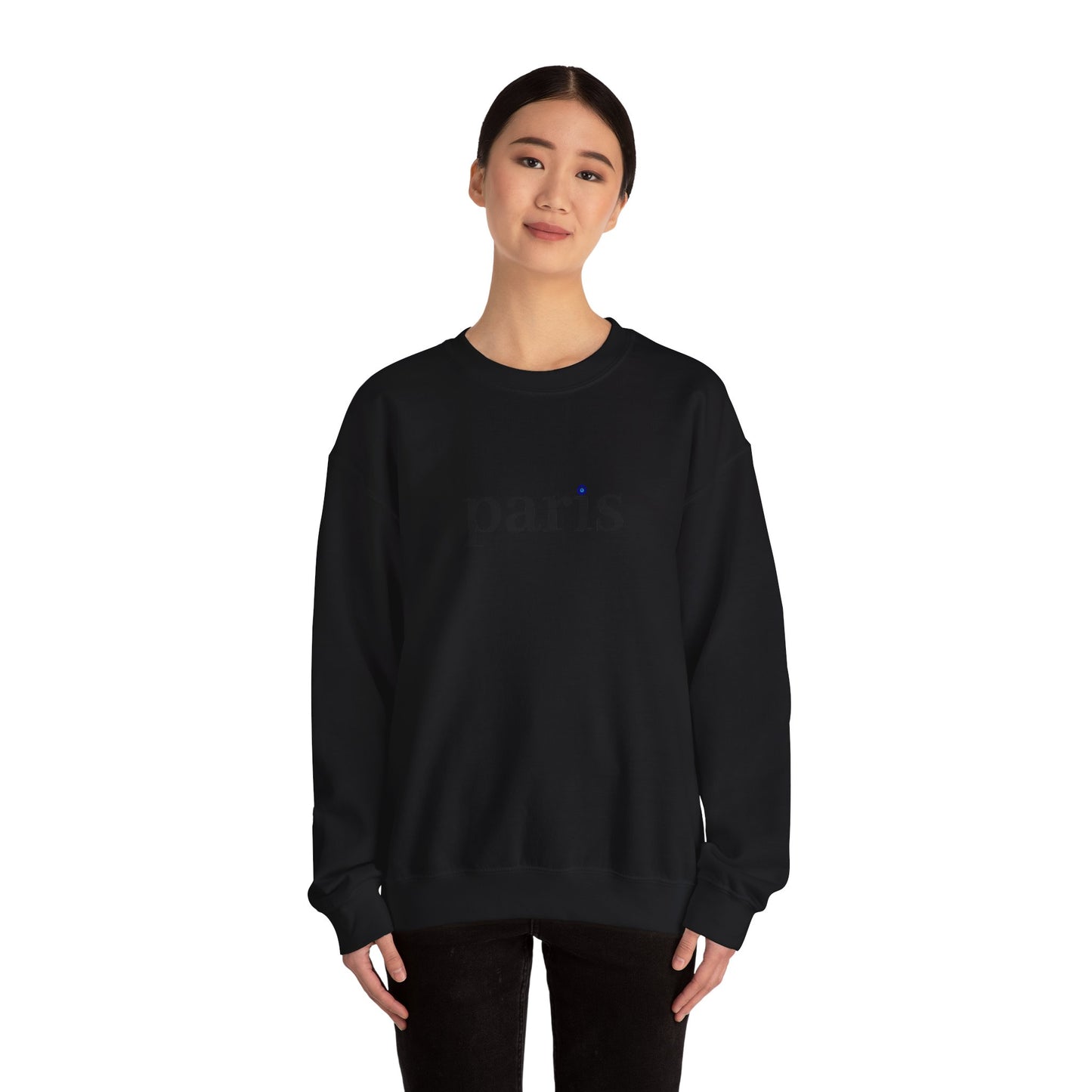 Unisex Heavy Blend™ Crewneck Sweatshirt - Paris with Meaningful Sign