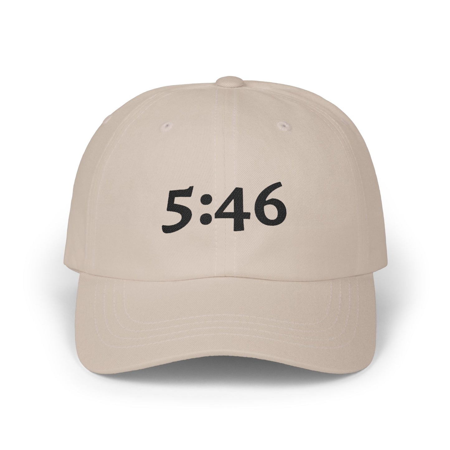 Dad Cap — 5:46 Embroidered Minimalist Baseball Hat
