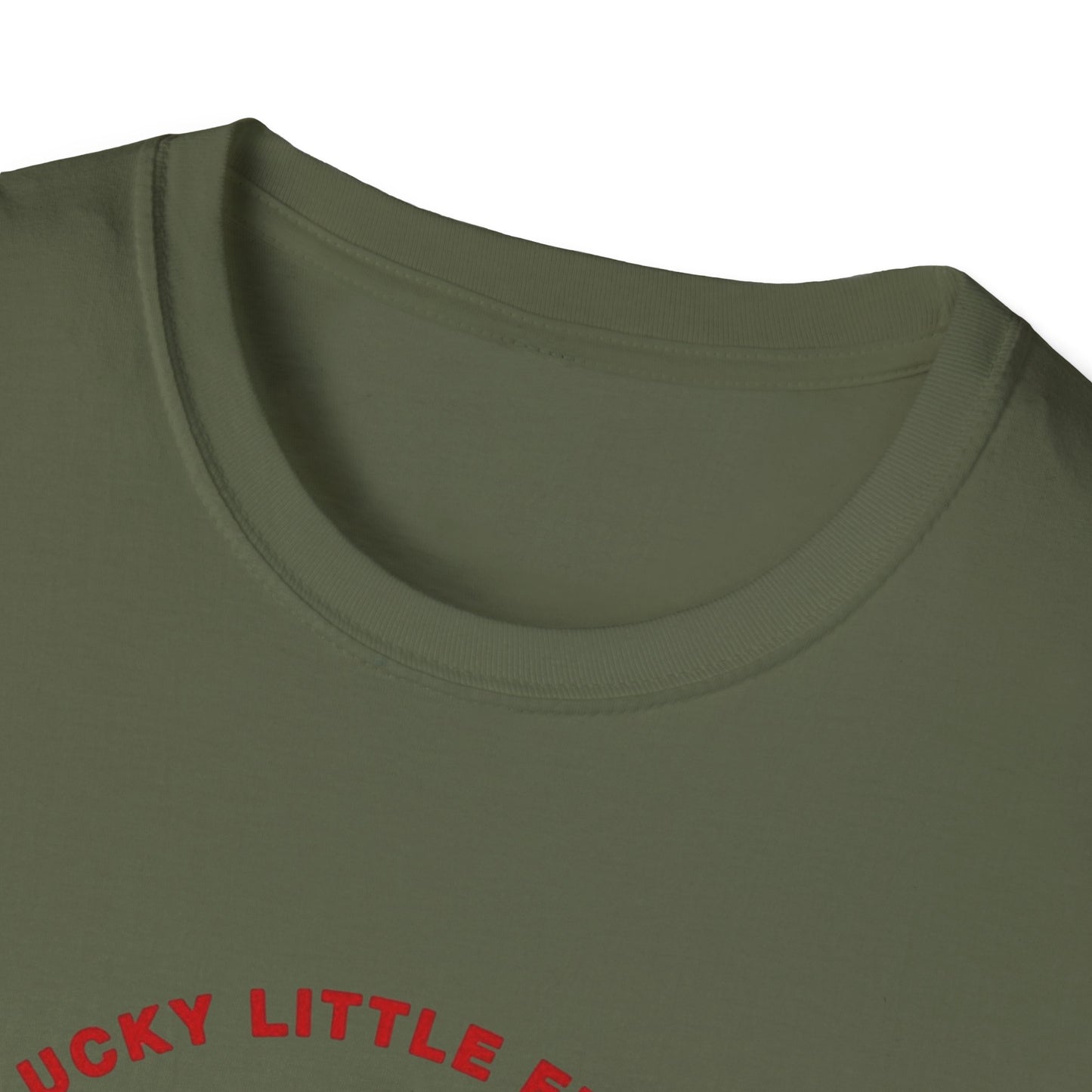 Funny Unisex Softstyle T-Shirt - Lucky Little Fucker Design