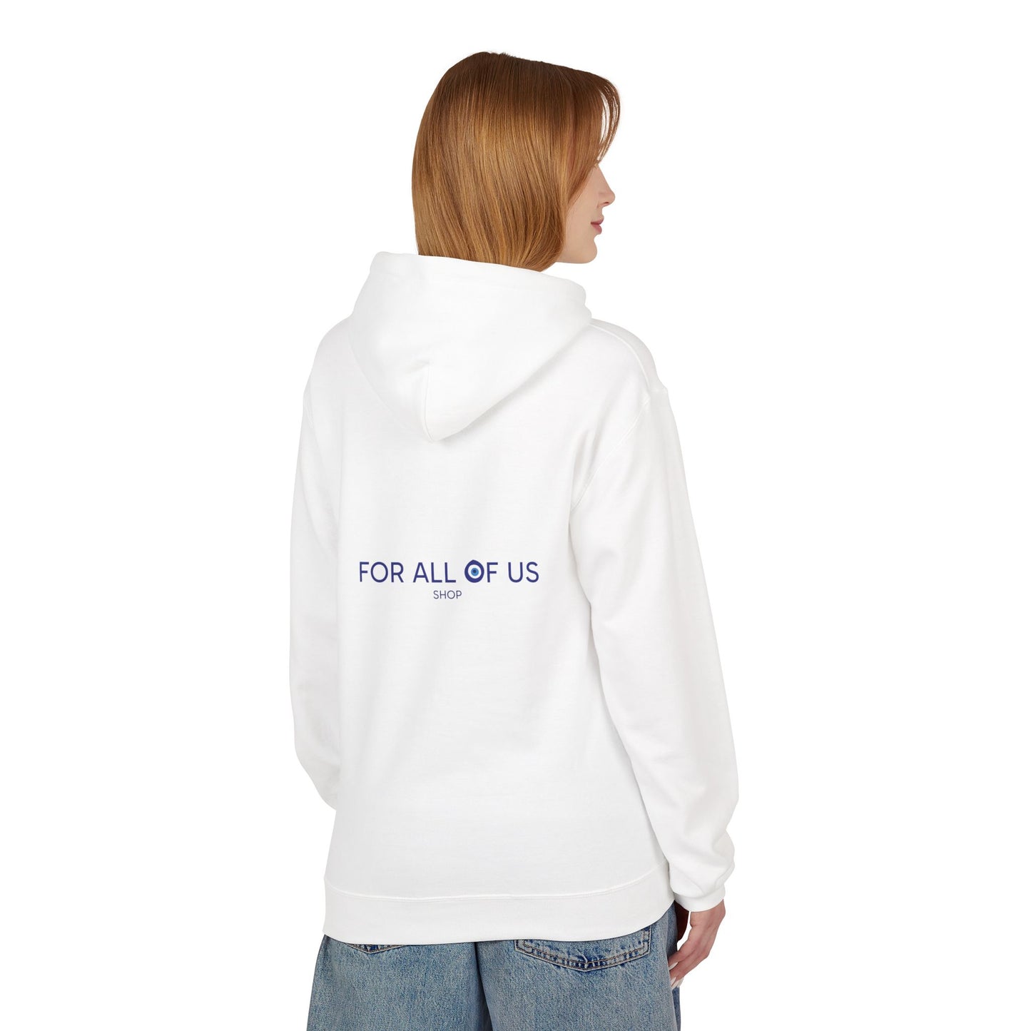 Unisex Midweight Softstyle Fleece Hoodie - Evil Eye & Brand Sign