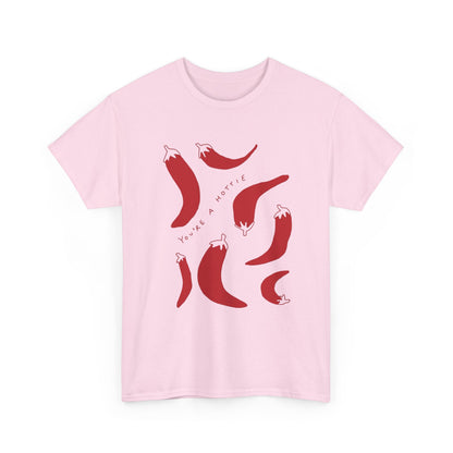 You are Hottie babe with Pepper Design - Unisex Cotton Tee