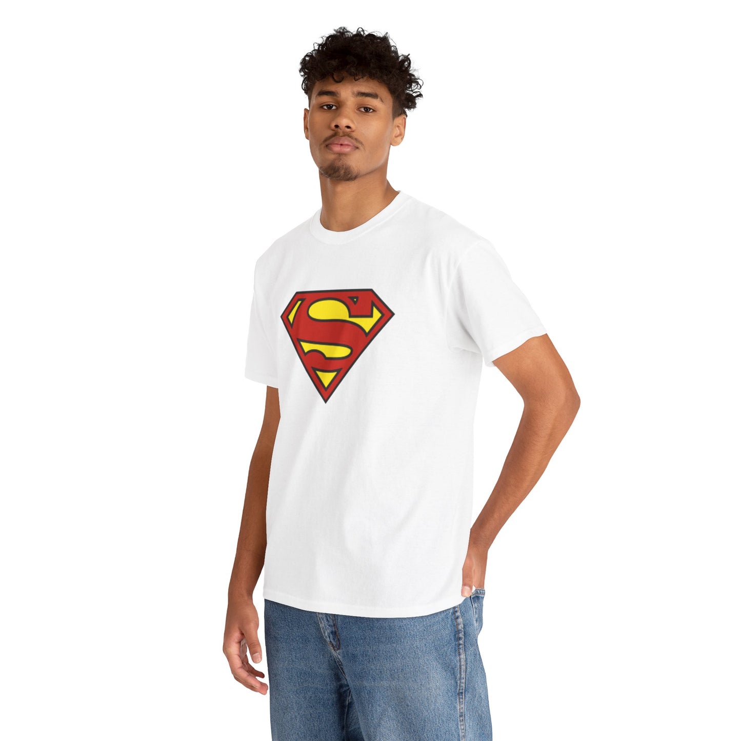 Superman Shield Unisex T-Shirt — Classic Red & Yellow Logo Tee