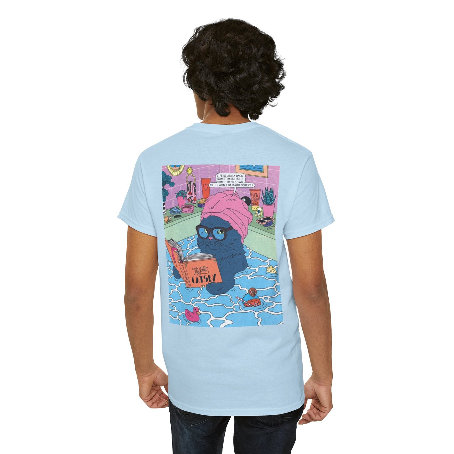 Funny Quote Unisex Tee - 'Life is Like Dick, Can't Be Hard Always'