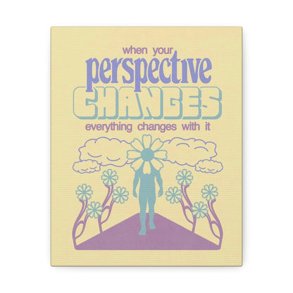 Stretched Canvas with Unique & Meaningful Healing Cycle - Change Your Perspective