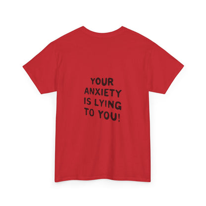 Anxiety Awareness Unisex Tee - Cool & Direct Statement T-shirt